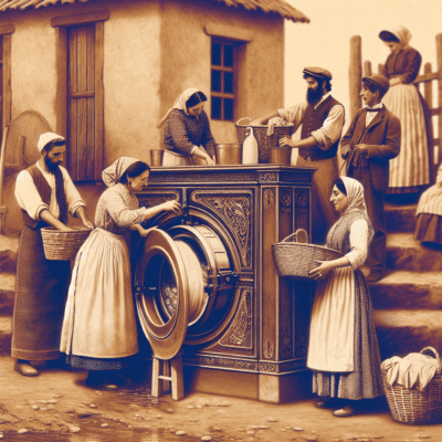 Cuando se inventaron las lavadoras?
