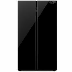 Nevera inverter negro espejo tipo libro side by side 16 pies cubicos smartech digital
