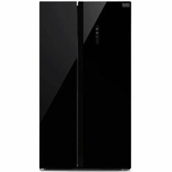 Nevera Inverter Side by Side Negro Espejo Black+Decker 21 Pies Cubicos