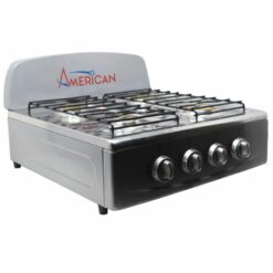 Estufa de mesa 4 hornillas quemadores american 165-n gris mate