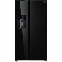 Nevera Inverter Side by Side Beetech Black Glass 19 Pies Cubicos BXREBH60619BD con dispensador de agua