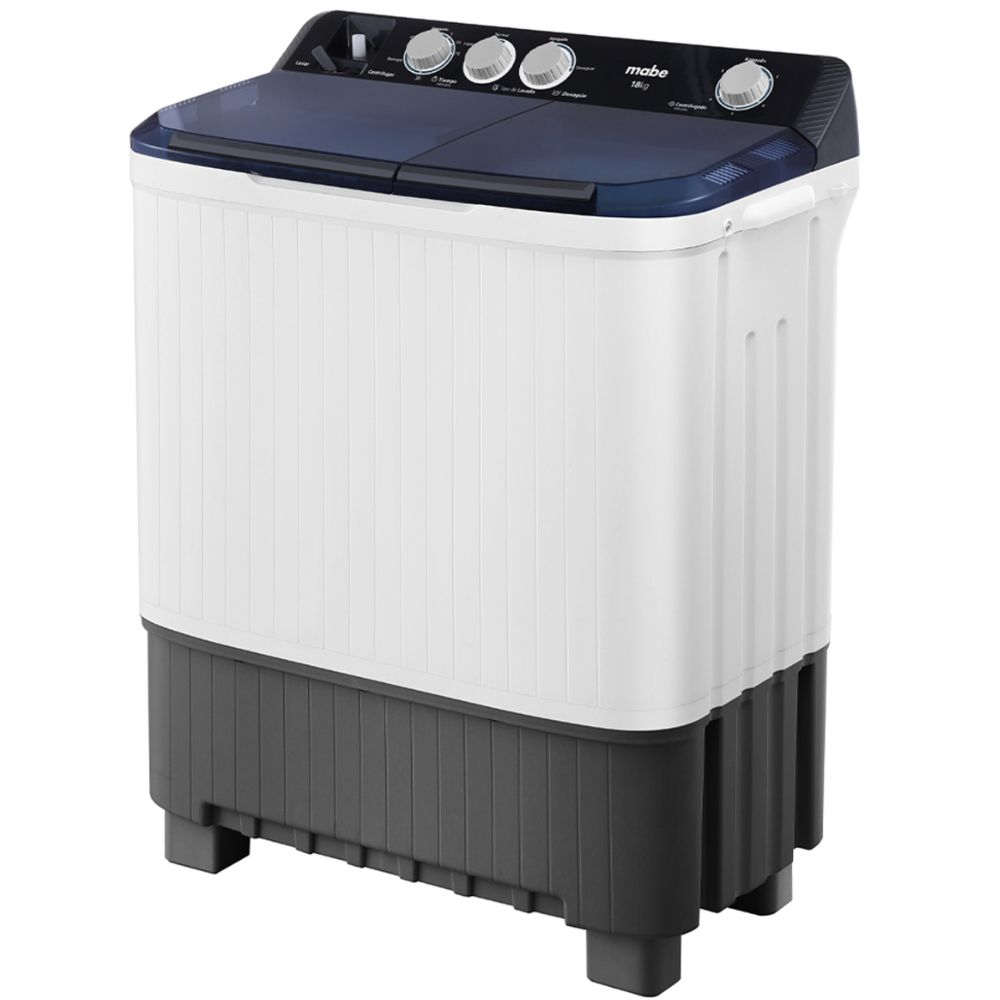 Lavadora Semi-Automatica 40 Libras Mabe LMDX-8124HBABO lateral