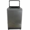 lavadora automatica drija lavatrice 30 libras 13.5 kilogramos gris oscuro panel digital abierta