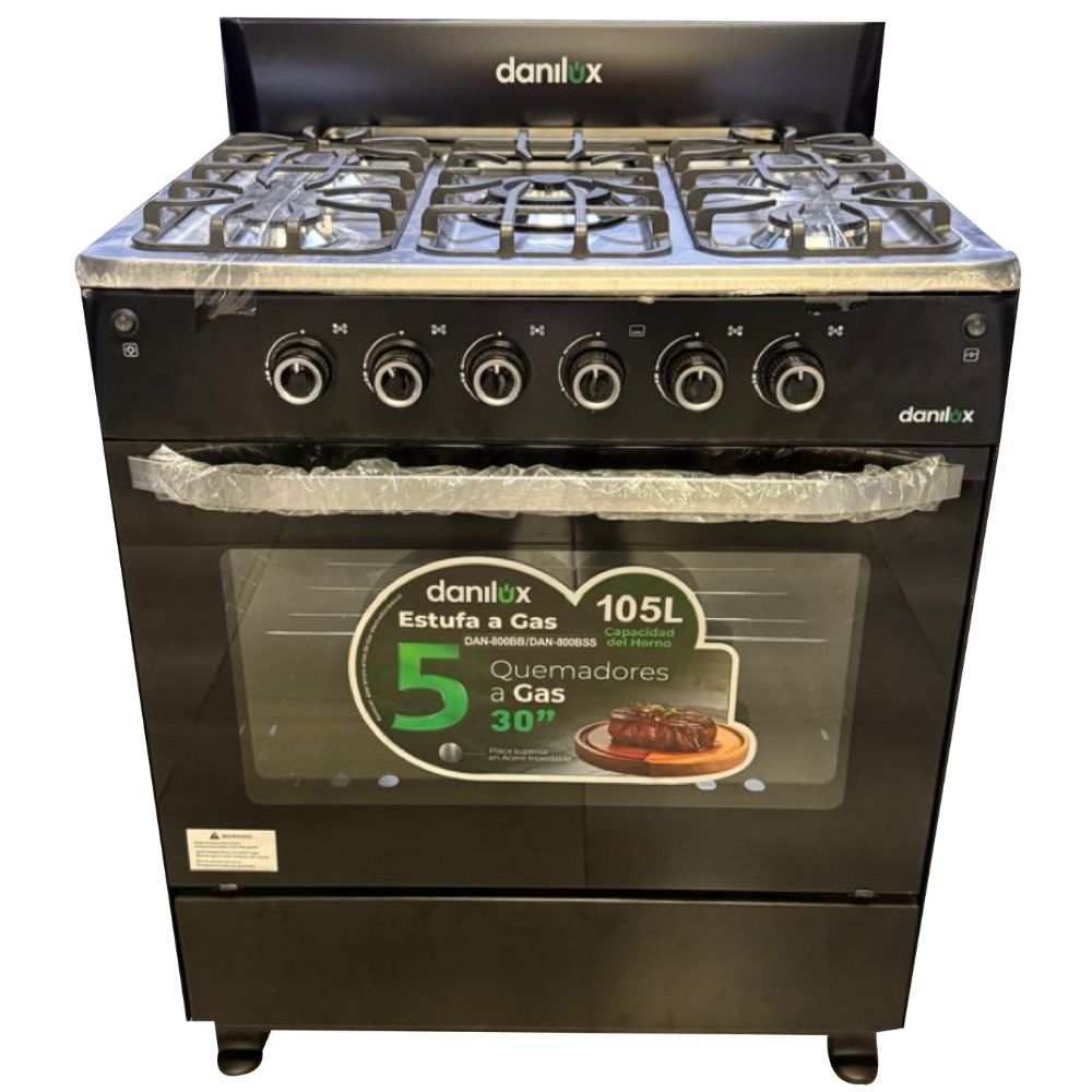 Estufa a gas Danilux 30 pulgadas Modelo DAN-800BB begro