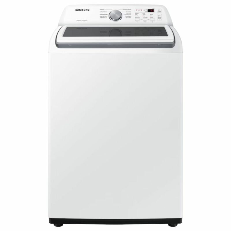 Lavadora Inverter Samsung WA20B3553GWAP 44 libras 20 kilogramos carga superior blanca