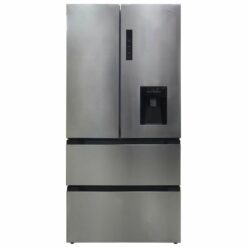 Nevera Inverter Oster Puerta Francesa 4 Puertas 17 Pies Cubicos OS-FDNS1702EVDI acero inoxidable dispensador de agua