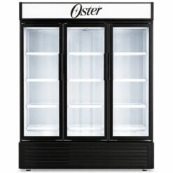 exhibidor refrigerado oster 36 pies cubicos 3 puertas os-vscx992b