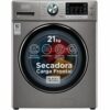 Secadora a gas automatica black+decker 46 libras 21 kilogramos gris bxdrabh21S