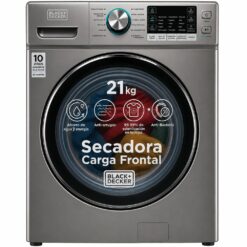 Secadora a gas automatica black+decker 46 libras 21 kilogramos gris bxdrabh21S
