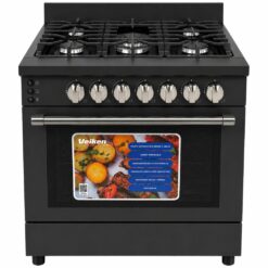 estufa semi industrial horno convenccion freidora de aire veiken 30 pulgadas vkhs205 negro mate horno con rostizador