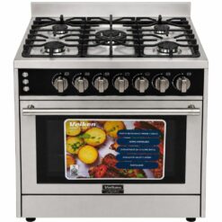 estufa semi industrial veiken 30 pulgadas vkhs206 acero inoxidable horno con rostizadora