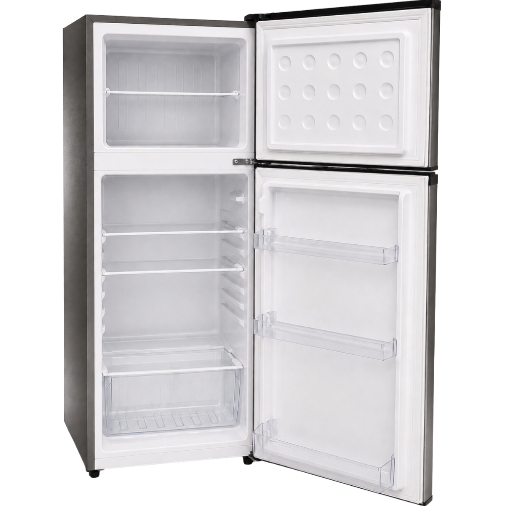 Nevera Smartech 8 Pies Cubicos Acero Inoxidable NS08A abierta