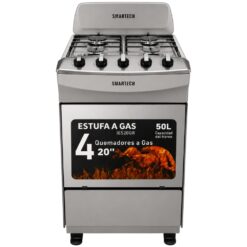 estufa a gas 20 pulgadas acero inoxidable smartech diseño italiano ies20gr