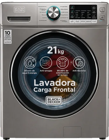 Black+Decker Lavadora Inverter Black+Decker BXWABH21S | 46 Libras