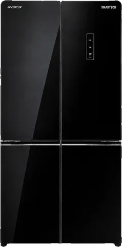 Nevera negra Smartech de cuatro puertas